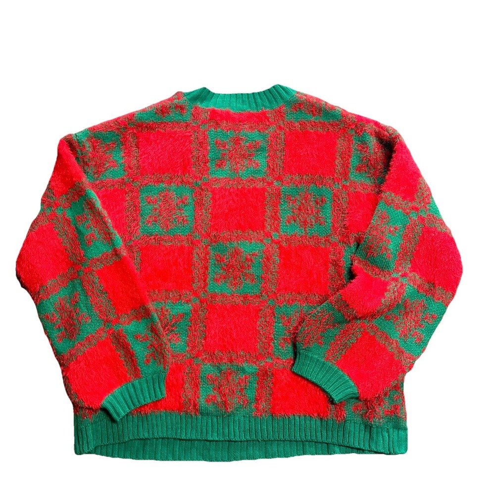 Vintage Ugly Christmas Sweater Funny Cute Unisex Boxer Dog Size 8/10 - Picture 2 of 12